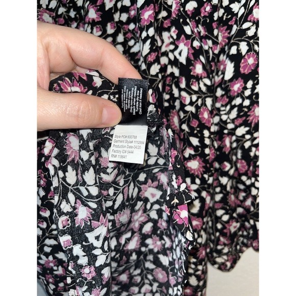 Lane Bryant Square Neck Floral off shoulder Blouse- size 18/20 ditsy 3/4 sleeves - Picture 10 of 10
